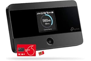 THETECHNOLOGYDOCTORS TP-Link M7350 4G Cat4 LTE Single Band Mobile WiFi with Vodafone Max Data SIM Card Bundle