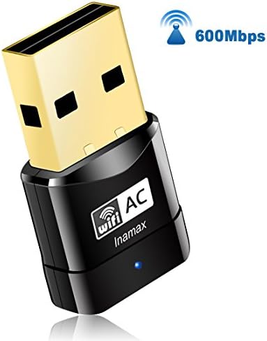 USB Wifi Adapter, AC600 Mini Wireless Network Wifi Dongle for PC /Desktop/Laptop/Tablet, Dual Band (2.4G/150Mbps+5G/433Mbps) 802.11 ac, Support Windows 10/8/8.1/7/Vista/XP/2000, Mac OS 10.4-10.12.6