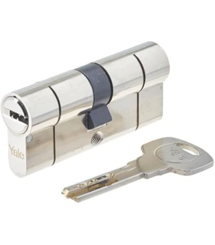 Yale, YL63030LTDE Cylindre De Sécurité, YL6 DS, Double Embrayage, Came Longue, Clé - Clé, Laiton, 30 X 30 Mm