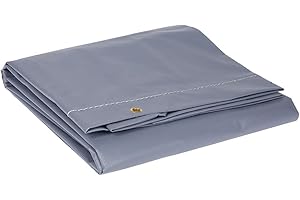 OROK Spotlight - Housses pour remorque - Bâche Plate pour remorque 150 x 105cm / 400g/m² - Taille M - Bâche étanche de Protection de Chargement pour remorque - Coloris : Gris - 100% PVC