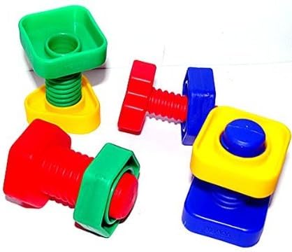 Qin 6 Huge Nuts & Bolts Bird Toy Parts Cages Parrot Macaw Cockatoo African Grey