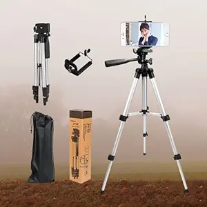 GARLEAF Professional Adjustable Aluminum Alloy Tripod Stand Holder for Mobile Phones & Camera, 360 mm -1050 mm, 1/4 inch Screw + Mobile Holder Bracket