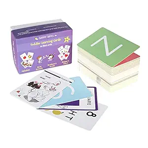 Summer Stories Toddler Learning Flash Cards | Numbers, Fruits, Alphabet, Farm Animals, Shapes & Colours Learning Cards | 80 Educational Cards for Kids Ages 1, 2, 3 and 4 Years