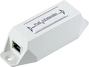 CVT Plug and Play POE-E201 IEEE 802.3at/af Power Over Gigabit Ethernet Extender Repeater, POE Over The Standard 100m(328ft) CAT5/5e/6