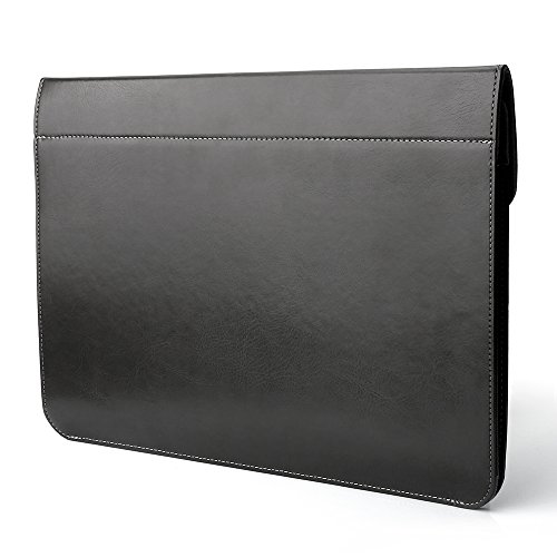 Tisino wasserabweisend Slim Fit tragbar Leder Laptop Sleeve Envelope Case für MacBook Air 13,3/MacBook, MacBook Pro, MacBook Air 13/Pro Zoll Sleeve, iPad Pro 12,9 Sleeve - 3