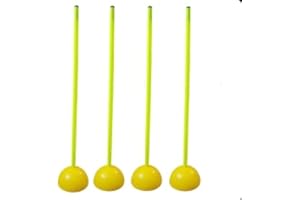Kalindri Sports Lot de 4 bâtons de Slalom pour entraînement de Vitesse d'agilité de Football (Lot de 4)