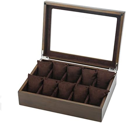 Ash skylight Wooden Watch Box Jewelry Case Bracelet String Display Box Storage Box , Brown