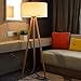 Produktbild DLD Stehlampe/TischlampeEinfaches Schlafzimmer/Wohnzimmer / Studie mit Dekorativen Stehlampe, Nordic Modern Tripod Massivholz Stehlampe
