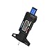 Produktbild SHUOGOU Auto Digital Laufflächen Tiefen Guage, Auto Reifen Laufflächen Bremsbelag Schuh Messinstrument Tiefen Prüfvorrichtung Messgerät Measurer Motorrad LKW (Schwarzes)