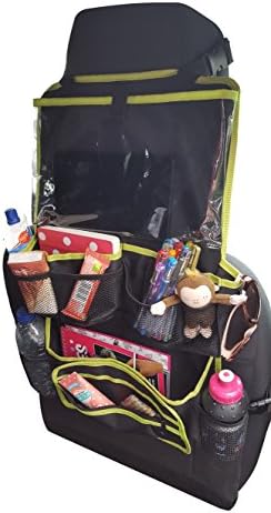 Ridey Tidy Car Back Seat Storage Organiser and IPAD / tablet / DVD holder; with Extra Long straps