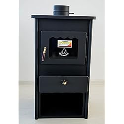 Poêle à bois Cheminée combustible solide en acier Top 8 kW Prometey Métal Tableau 2