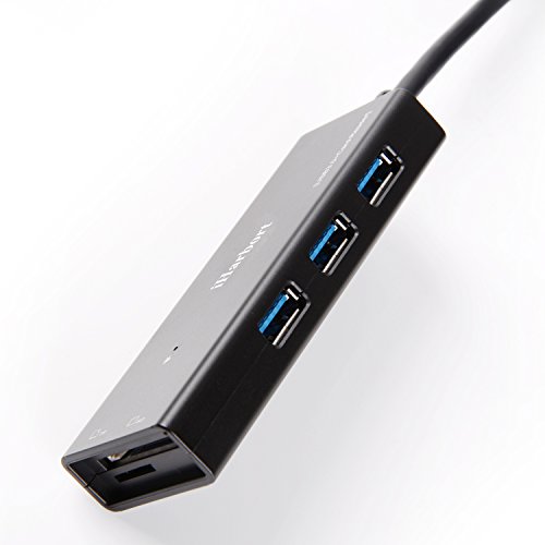 IHarbort® 3 Ports USB 3.0 Hub + SD / TF Cardreader Support für Windows-Computer und MAC (USB 3.0 hub+TF/SD, schwarz) - 4