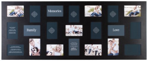 Preisvergleich Produktbild Black 21-Opening Collage Frame by Pinnacle Frames and Accents