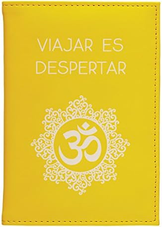 Laroom Passport Cover, PU and Polyester, Yellow
