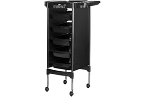 ACTIVESHOP Gabbiano fx11-5 Chariot de coiffure, de maquillage, noir