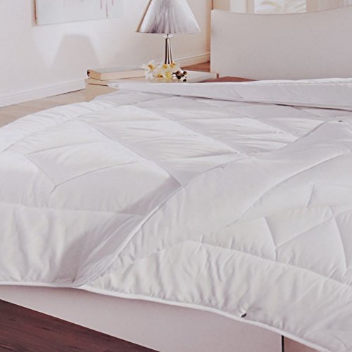 Premium Vierjahreszeiten Steppbett XXL Steppdecke Allergiker Microfaser 200 x 200 cm Sommersteppbett ca. 600g Füllung, Standardsteppbett ca. 900g Füllung zusammen 1500g - 2
