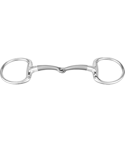 Morso Testa D'Ulivo Acciaio Inox 16mm - Per Cavalli, Azione Delicata, 12.5cm, Anatomico