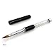 TP Clear Rhinestone Kolinsky Acrylic Brush Acrylic Metal Handle Nail Art Design Paint Pen Manicure Tool for Nails Sculpting (Size 10)