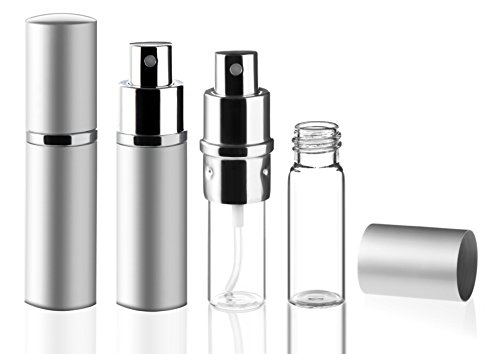 Taschenzerstäuber silber 10 ml (Metall/ Glas)