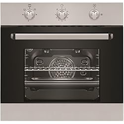 Four encastrable émail lisse Hudson HFGN2I - Four traditionnel Convection naturelle / 64 litres / Inox / Porte classique (2 vitres) / four gaz