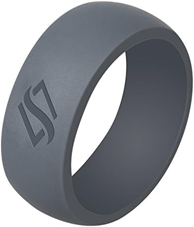 Jopee Silicone Ring for Men and Women, Alternative Rubber Wedding Bands Fit for Sports, Outdoors, at Home and Active Lifestyle