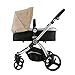 Infantastic® KBKW01tschu Pushchair Pram / Stroller 2in1 (black-beige)