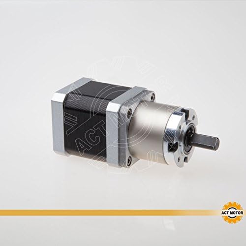 Act Motor GmbH 1pc Nema17 Planetary Gear Box Motor 17hs4413ag5.18, 1.4 A, 40 mm 1: 5.18