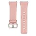 Produktbild XIHAMA Ersatz-Lederarmband für Fitbit Ionic, Herren Frau Leder Armband, atmungsaktiv Ersatzarmbänder Größe S oder L (L(6.7-8.1), Rosa)