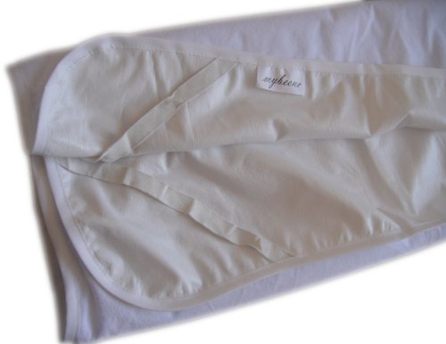 mybeene wasserdichter Matratzenschoner in verschiedenen Größen mit 4 Eckgummis | Frottee | atmungsaktiv | trocknergeeignet | geräuschlos | Matratzen-Auflage | Schonbezug | Inkontinenz | Frottee Oberseite | weiß - 2