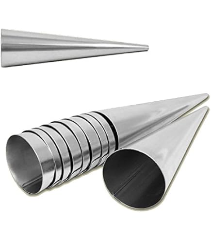 Grizzly Schaumrollenformen 4er Set - Antihaft Sahnerollen Backformen Aus Edelstahl