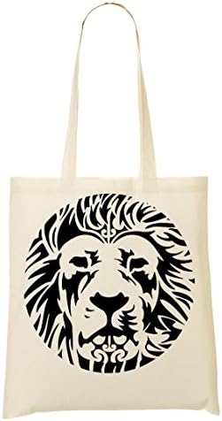 Lion Of Zion Black Fashioned Graphic Shopping Tote Bag