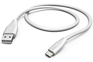 Hama Kabel ładujący USB A 3.1 - USB C (5 Gbps, 3A, 20V, solidna wtyczka, 1,5m) biały