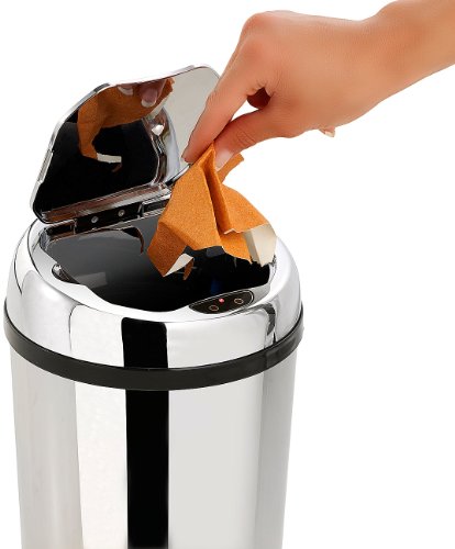 infactory Abfalleimer mit Hand Bewegungssensor, 3 Liter - 3