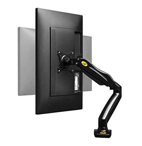 S+S Monitor-Tischhalter F80 Fuer Bildschirm Hoehe Stellbar Monitorständer arme Monitor 17″-27″, 360° drehbar, schwankbar - 5