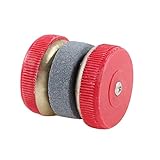  DealMux Rundschleifmaschine Messerschleif Whetstone Rot Grau