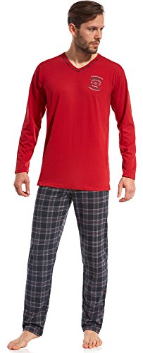 Cornette Pigiama a Manica Lunga Uomo 124 2016 (Bordeaux-94, L)