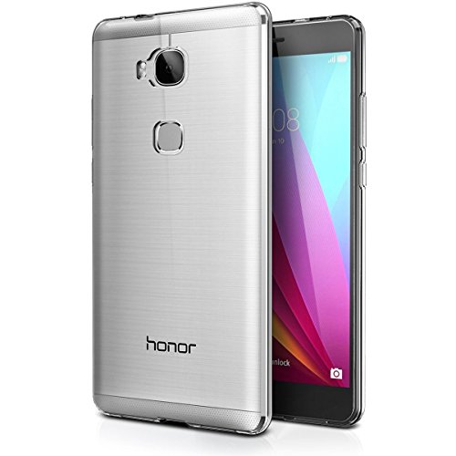 Huawei Honor 5X Hülle Case ,Elekin Transparent TPU Case Crystal Clear Handyhülle Schutzhülle für Huawei Honor 5X - 5