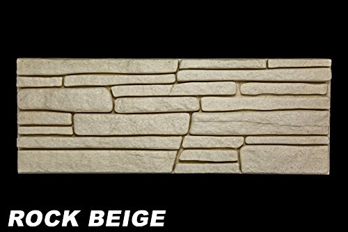 1 m2 EPS Dekorsteine Wand Steinplatten Bruchsteine Riemchen, ROCK BEIGE - 4