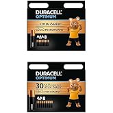 Duracell Optimum AAA Alkalin İnce Kalem Piller, 1,5 V LR03/MN2400, 8&rsquo;li Paket + Duracell Optimum AA Alkalin Kalem Piller, 1,5