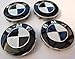 Produktbild Nabenabdeckung mit BMW-Logo im 4er-Set, 68 mm, Schwarz / Weiß