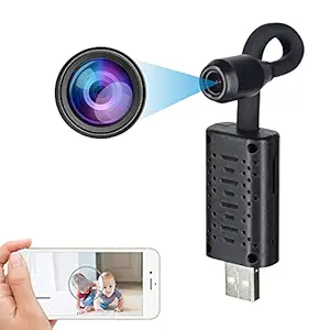 TECHNOVIEW WiFi Camera 1080p HD USB Universal Interface 100 Wide-View-Angle WiFi Mini Flexi Neck Camera | Supports 64GB Micro SD Card (Not Included)