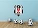 Produktbild lunaprint Besiktas JK FC Turkey Soccer Football Sport Home Decor Art Wall Vinyl Sticker 63 x 48 cm