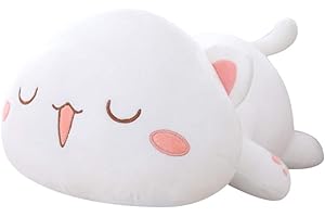 LICHENGTAI Uroczy kot, pluszowa zabawka, kreskówkowy kot, poduszka do spania, wypchane zwierzęta, przytulanka, koty, lalka, miękka poduszka na sofę, kotek, zabawka, prezent dla dzieci, dorosłych,