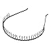 Black Narrow Metal Wire Comb Sports Alice Hair Band Headband