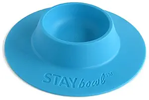STAYbowl Staybowl Tip-Proof Ergonomic Pet Bowl for Guinea Pig and Other Small Pets; 1/4-Cup Size; Sky Blue