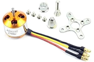 FEICHAO A2212 Bürstenloser Motor 930KV 1000KV 1200KV 1400KV 1800KV 2200KV 2450KV 2700KV für RC Flugzeug Flugzeug Multi-Copter Brushless Outrunner Motor (2700KV Golden)