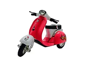 Flying Toyszer Die Cast Metal Scooter Vehicle Toy with Pull Back Action - Pink