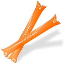 500 Paar Aufblasbare Bam Bam-Sticks – Wiederverwendbare Klatschstäbe Für Partys, Sportevents, Gelb
