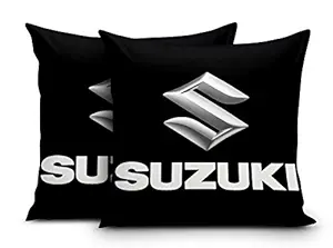 DreamVio Super Imported Micro & Velvet Car Cushions/Pillows for Your Car (12x12 Inches) Set of 2 Style 39