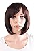 MapofBeauty Beautiful Women's Short Straight BOB Wig (Dark Brown)